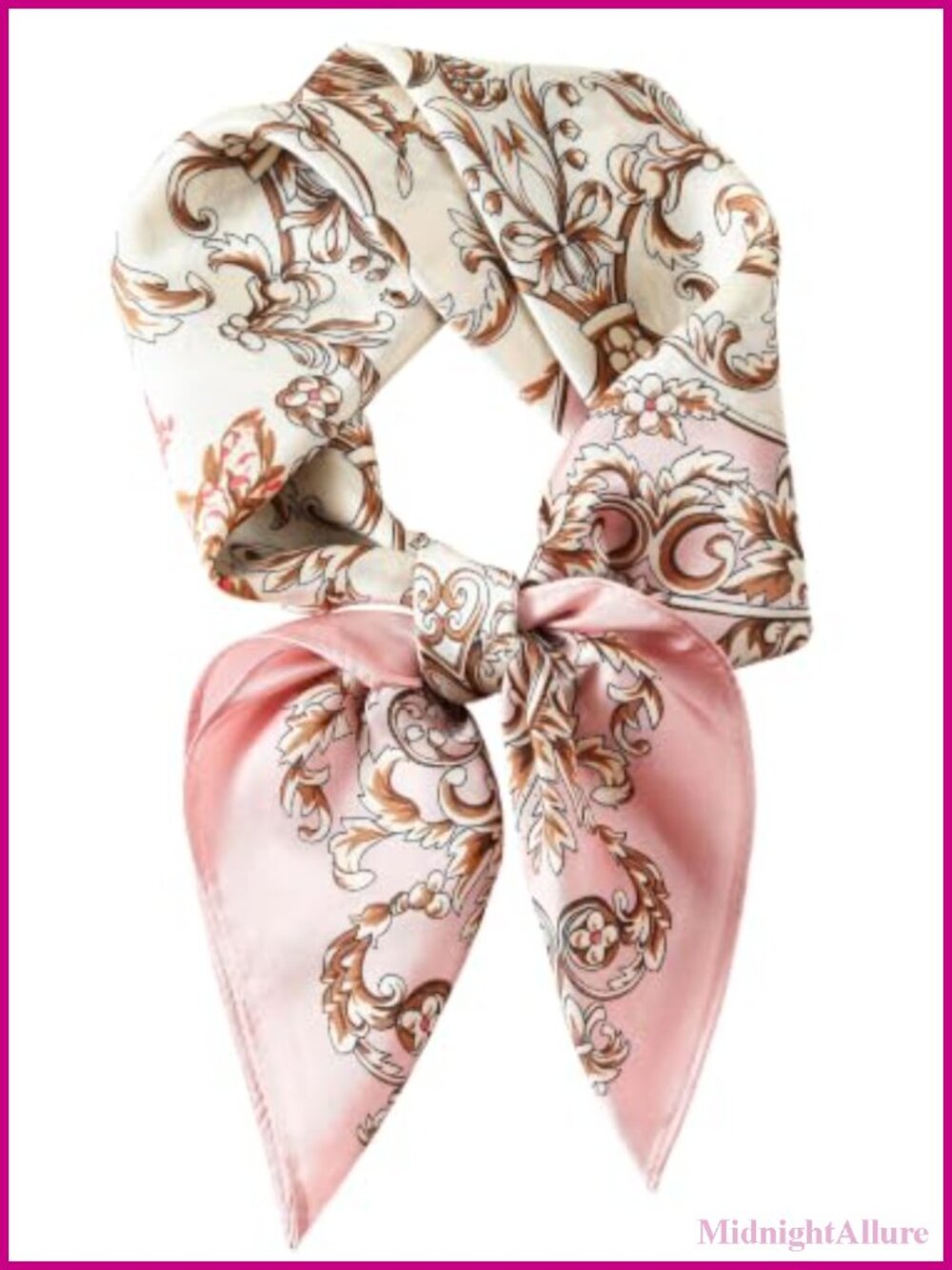 Faux Silk Satin Square Scarf 27.5in Lightweight Bandana Neck Wrap